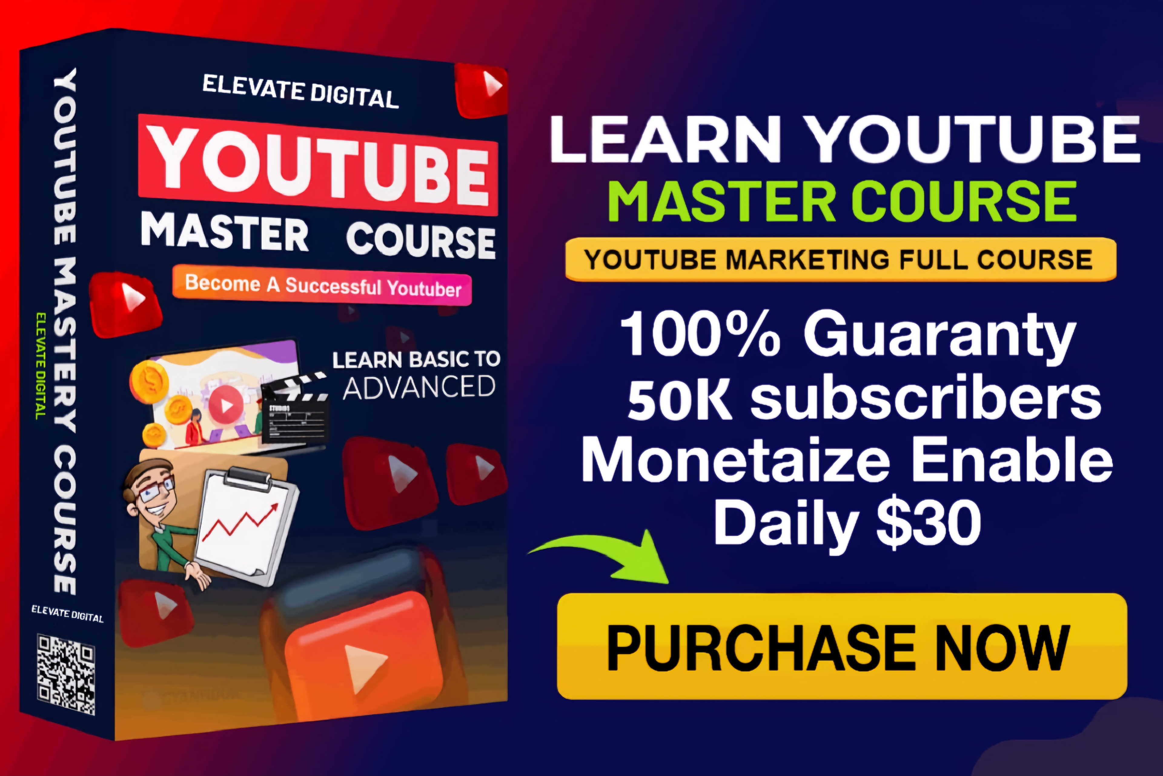 YouTube Growth Masterclass: Get Monetized in 1 Month with 50k + Subscribers